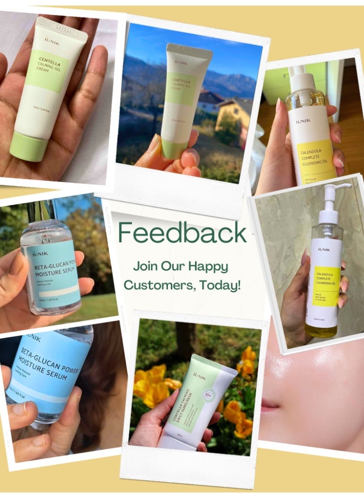 iUNIK Acne, Sensitivity & Dehydration Care – iUNIK Calendula Cleansing Oil + Beta Glucan Serum + Centella Gel Cream + SPF50 Sunscreen Set - Image 2